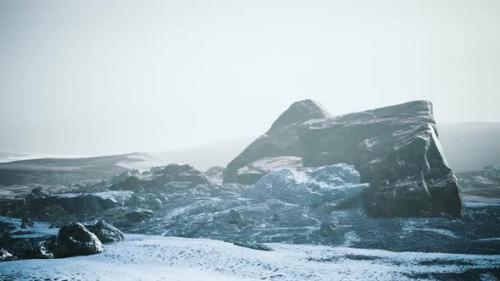 Videohive - Snow Ice and Rocks at Northern Landscape - 35325308 - 35325308