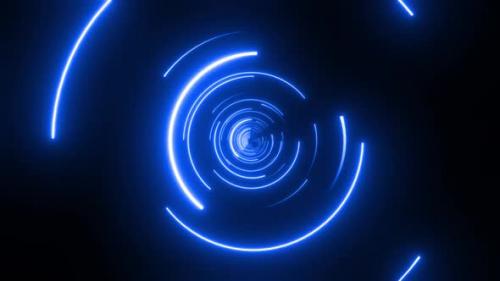 Videohive - 4k Colored Radial Neon Strokes Tunnels Pack - 35329895 - 35329895