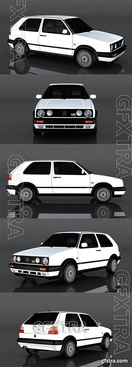 Volkswagen Golf MK2 3D Model o92702