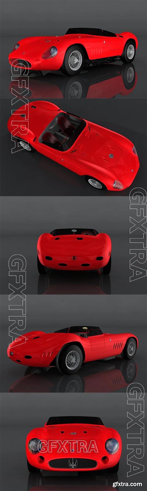 Maserati 300 S 3D Model o93807