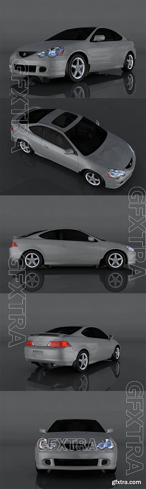 2001 Acura RSX Type-S 3d model Model o175643