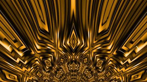 Videohive - Abstract Golden Pattern 4K - 35312931 - 35312931