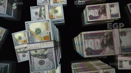 Videohive - US Dollar and Egypt Pound money exchange loop - 35334483 - 35334483