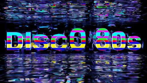 Videohive - VJ Loop Animation of Multicolored Jumping Letters DISCO 80s - 35344255 - 35344255