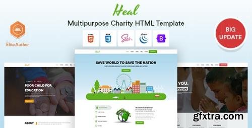 ThemeForest - Heal v1.0.5 - Charity HTML Template (Update: 27 December 21) - 8568747