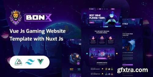 ThemeForest - Bonx v1.0 - Vue Js Gaming Website Template with Nuxt Js - 35335336