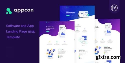 ThemeForest - Appcon v1.0 - Software and App Landing Page HTML5 Template - 25039746