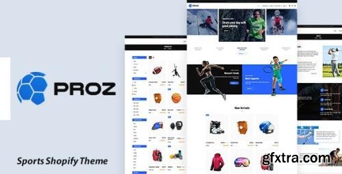 ThemeForest - Proz v1.0 - Sports Store Shopify Theme (Update: 15 January 21) - 29012301