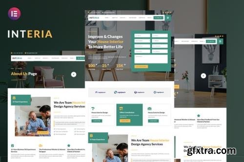 ThemeForest - Interia v1.0.0 - Interior Design Service Elementor Template Kit - 35355393