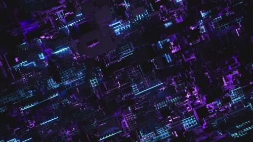 Videohive - Abstract High Tech Futuristic Big Data Background - 35356499 - 35356499