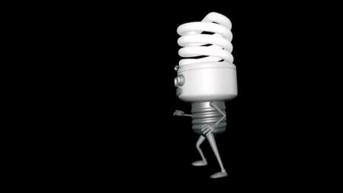 Videohive - Light Bulb Dancing Looped Alpha Channel - 35357664 - 35357664