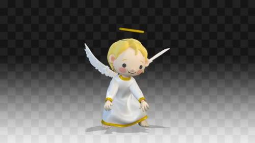 Videohive - Angel Dancing A Funny Dance - 35358831 - 35358831