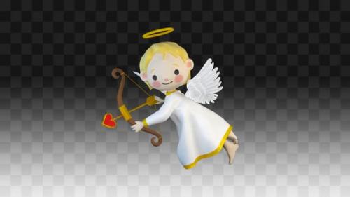 Videohive - Angel Cupid With Bow - 35358834 - 35358834