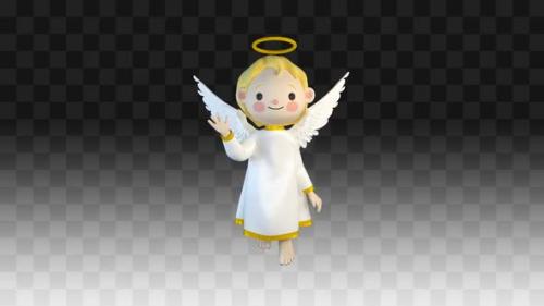 Videohive - Angel Flies And Greets - 35358837 - 35358837