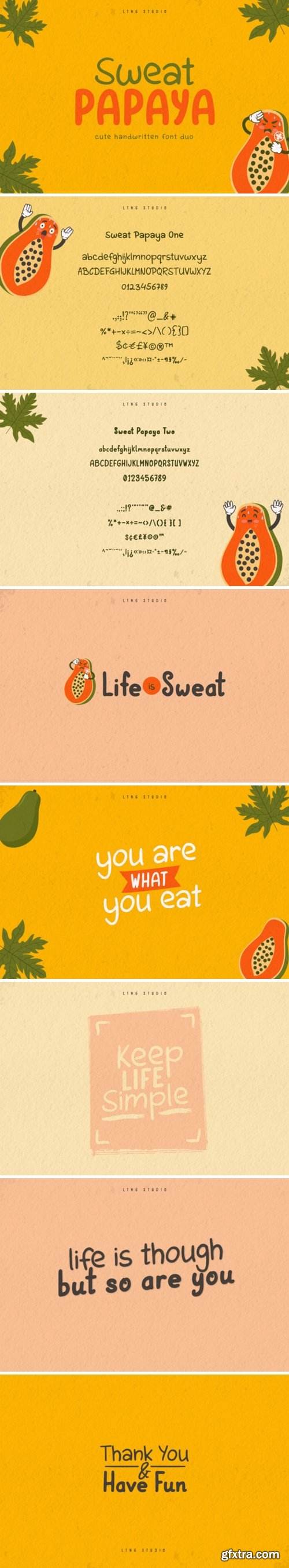 Sweat Papaya Duo Font