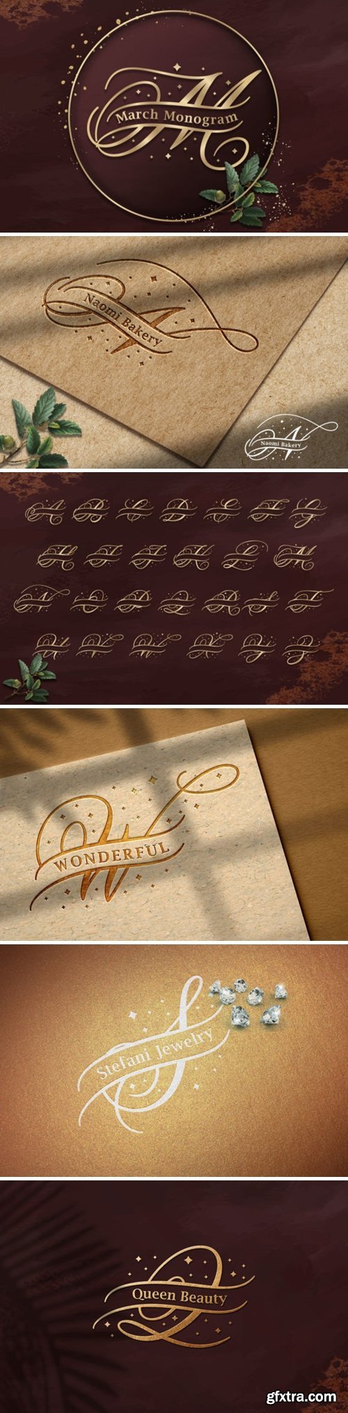 March Monogram Font