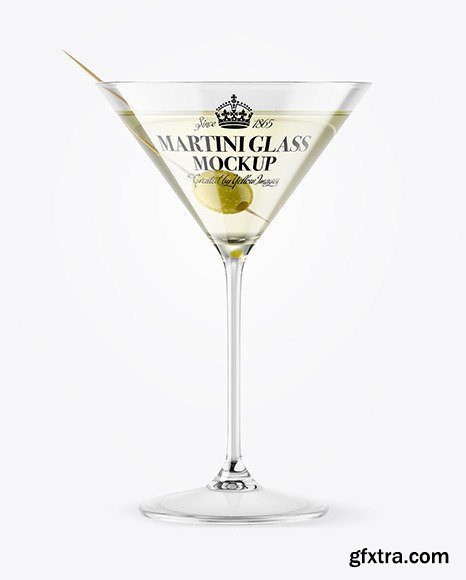 Martini Glass with Olive Mockup 88235