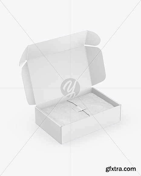 Opened Paper Box Mockup 88171