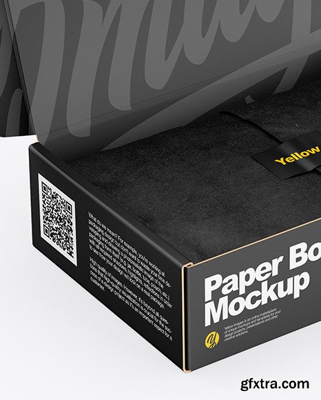 Opened Paper Box Mockup 88171