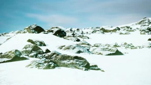 Videohive - Lava Rock and Snow in Winter Time in Iceland - 35367102 - 35367102