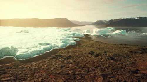 Videohive - Global Warming Effect on Glacier Melting in Norway - 35367527 - 35367527