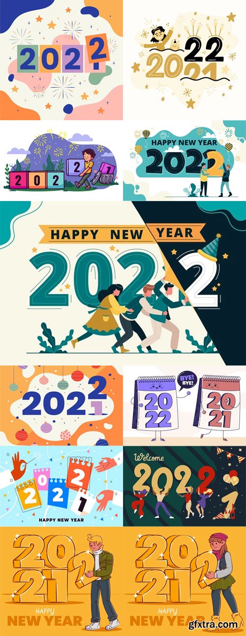 Changing to Year 2022 Vol.2 - 20+ Vector Templates