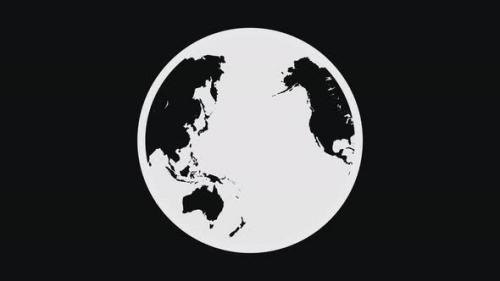 Videohive - Apple Loading Globe World Rotating World Spinning Earth 4k 60 fps - 32556703 - 32556703
