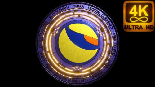 Videohive - Terra Ust Powered By Luna Cryptocurrency Coin Stablecoin. Open Source Stablecoin Network. 3D 4K - 35329518 - 35329518