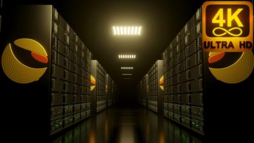 Videohive - Terra Luna Ust Data Servers. Mining Facility. An Open Source Stablecoin Network. Seamless Loop 4k - 35329526 - 35329526