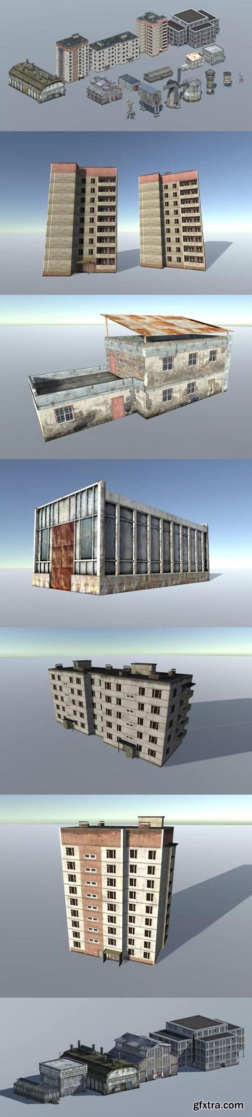 Unity Asset – Mobile Buildings Pack (17 in 1)