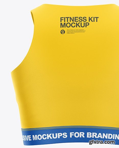 Women\'s Fitness Kit Mockup - Back View 47580