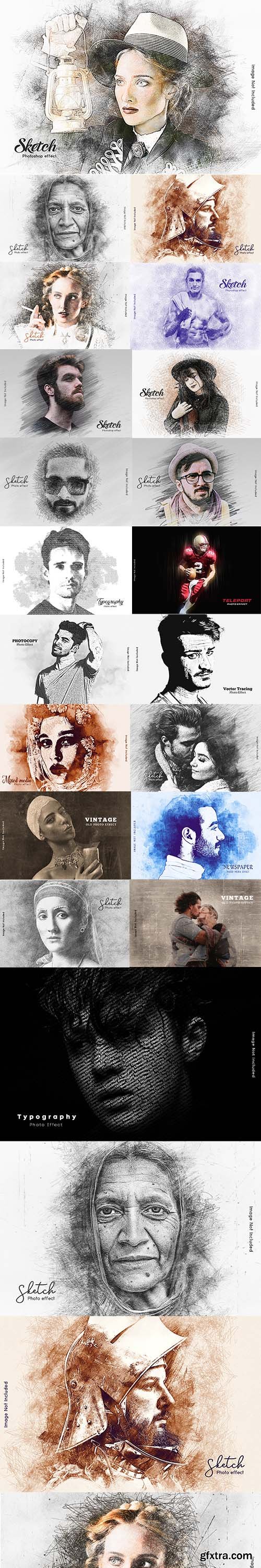 Sketch Art Photo Effect Bundle