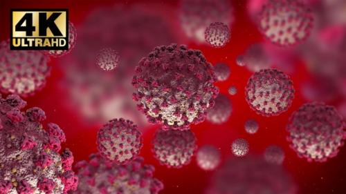 Videohive - Coronavirus Microscope View Dangerous Pandemic Flu - 26272460 - 26272460