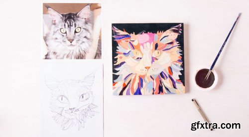 Doodle and Paint an Animal Portrait