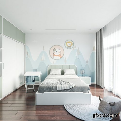 Sketchup Bedroom Interior by Ha Anh