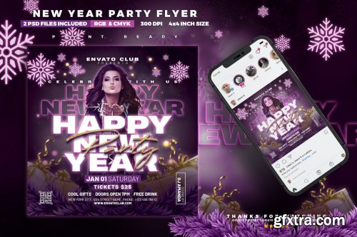 Happy New Year Party Flyer