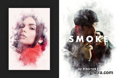 CreativeMarket - Smoke Dispersion Effect for Posters 6700655