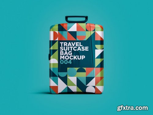 Travel Suitcase Bag Mockup 004