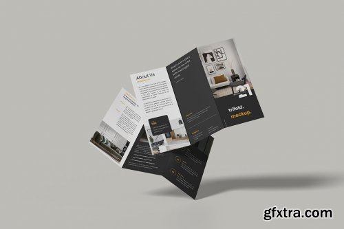 Opened Trifold Mockup