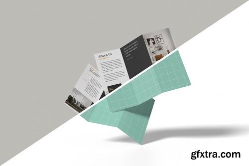 Opened Trifold Mockup