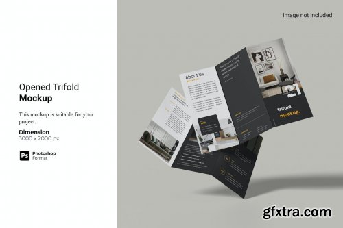 Opened Trifold Mockup