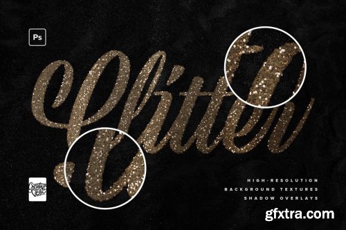 CreativeMarket - Glitter Photoshop Text Effects Pack 6722059