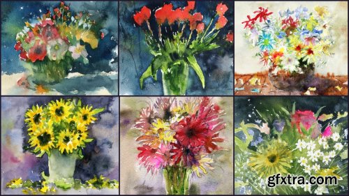  Easy Watercolor Flower Painting