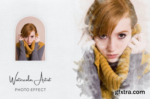 Watercolor Artist Photo Effect