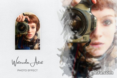 Watercolor Artist Photo Effect