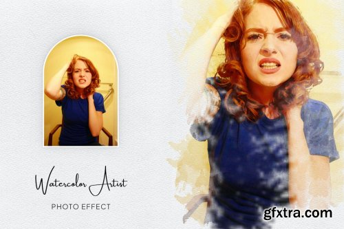 Watercolor Artist Photo Effect