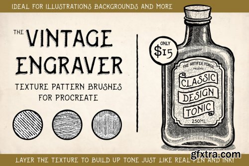 Vintage Engraver - Procreate Brushes