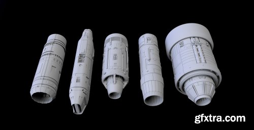 Scifi Laser Engine 3D model