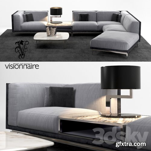 Visionnaire Legend L sofa set - 3D Models - 3DSKY