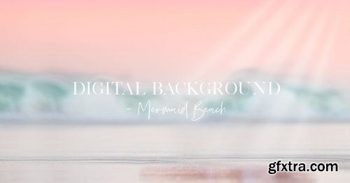 Meg Bitton - DIGITAL BACKGROUND: MERMAID BEACH